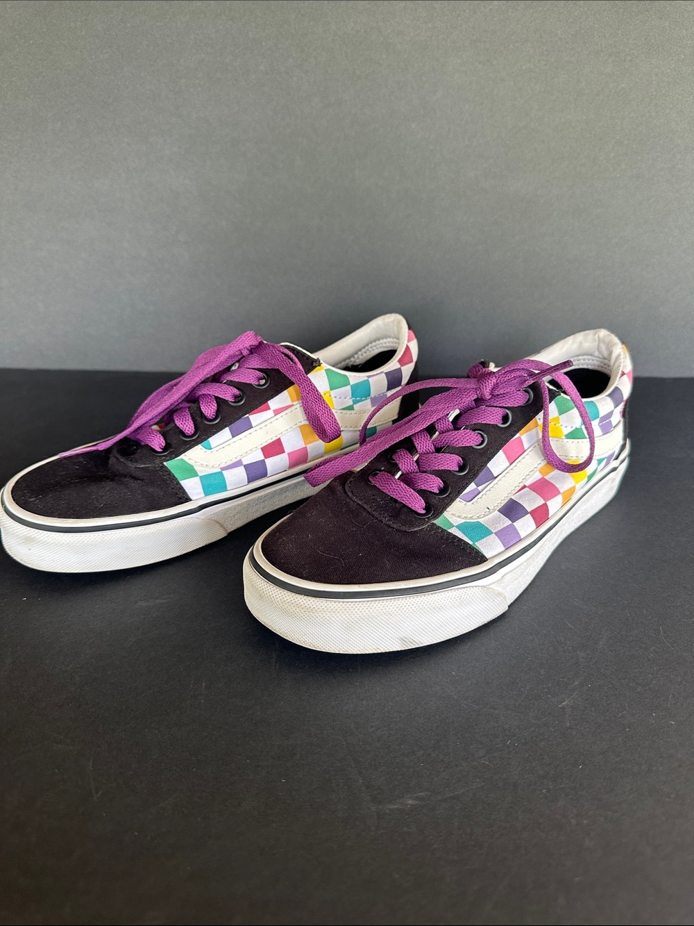 Vans checkered sneakers women’s size 6.5